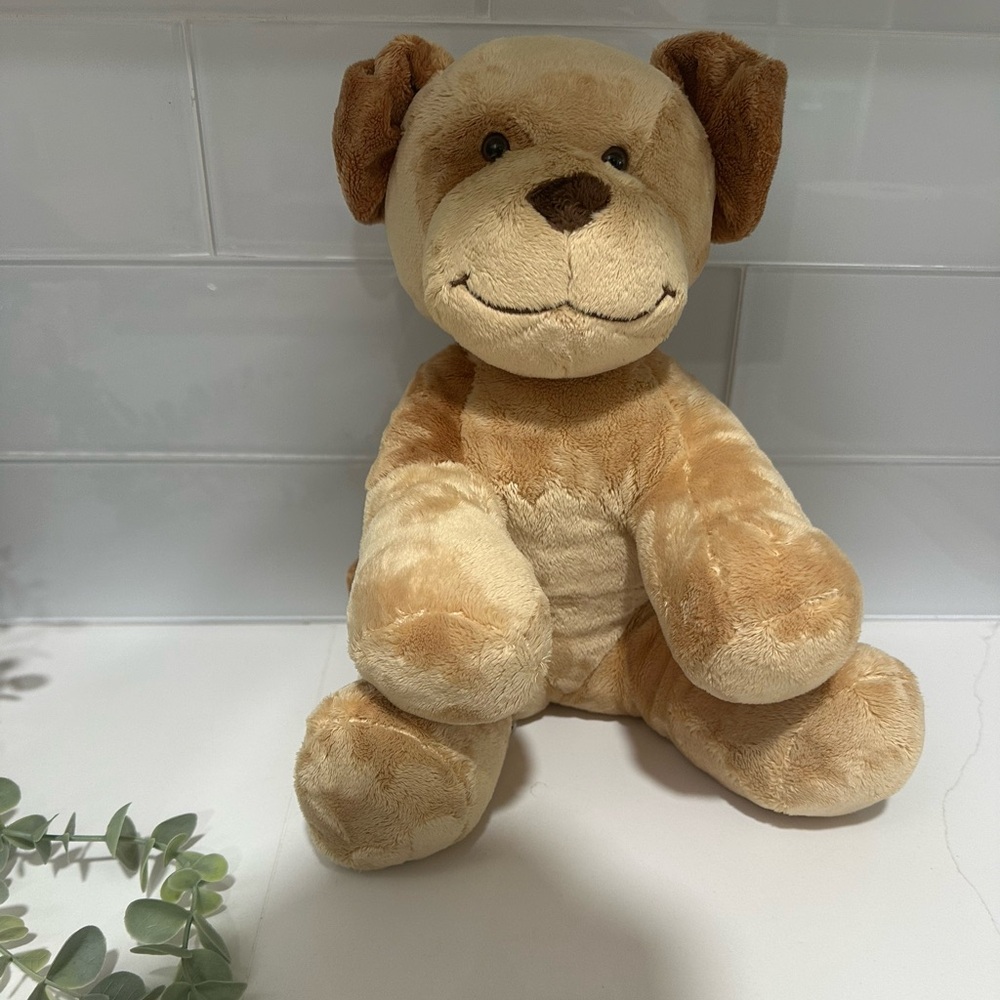 Build-A-Bear Dog Brown Velvet Hugs Puppy 14” Plush BAB Allergy Asthma Friendly